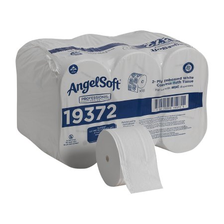Angel Soft Professional Series - Toilet Tissue White 2-Ply Standard Size Coreless Roll 1125 Sheets 3-4/5 X 4 Inch - Georgia Pacific - 19372