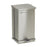 UMF Medical Can Trash Flame-Retardant Ss 8Gal Stpon Pdl Flt Hng Ld Bg Securing Slvr Sqr Each - SS1474