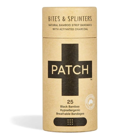 Patch - Adhesive Strip with Charcoal 3/4 Xd 3-1/2 Inch Bamboo Rectanlge Tan Sterile - 35134700006