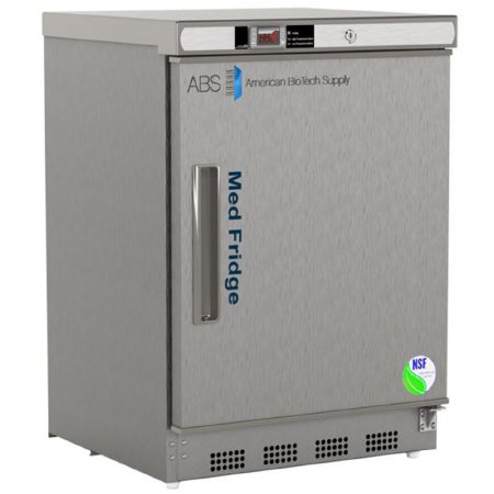 ABS - Undercounter Refrigerator Pharmaceutical 4.6 cu.ft. 1 Swing Solid Door Cycle Defrost - PH-ABT-NSF-UCBI-0404SS