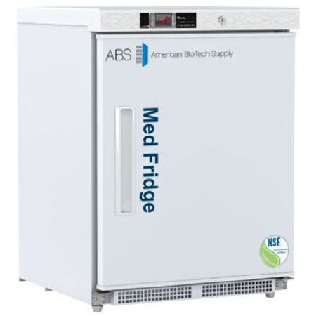 ABS - Undercounter Refrigerator Pharmaceutical 4.6 cu.ft. 1 Swing Glass Door Cycle Defrost - PH-ABT-NSF-UCBI-0404-ADA