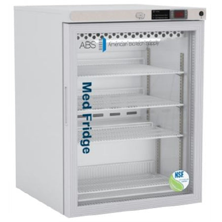 ABS - Undercounter Refrigerator Pharmaceutical 5.2 ci.ft. 1 Swing Glass Door Cycle Defrost - PH-ABT-NSF-UCFS-0504G