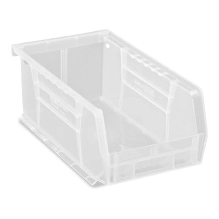 ULINE - Stackable Storage Bin Uline Clear Plastic 3 X 4 X 7-1/2 Inch - S-12414C