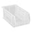 ULINE - Stackable Storage Bin Uline Clear Plastic 3 X 4 X 7-1/2 Inch - S-12414C