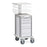 Market Lab - Adjustable Workstation Narrow Pace Cart 4 Drawers Without Shelves - 107682