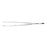 Centurion - Iris Forceps 4 Inch Length Stainless Steel Sterile NonLocking Serrated Thumb Handle Half Curved - 67005