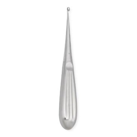 Centurion - Bone Curette Bruns 6-1/4 Inch Length Hollow Handle with Grooves Size 0 Tip Straight Oval Cup Tip - 67600