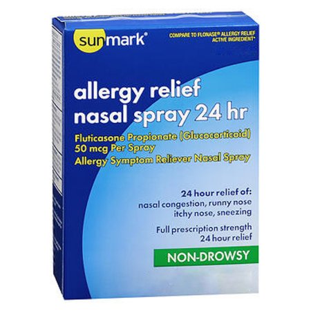 sunmark 24 Hour - Allergy Relief 50 mcg Strength Nasal Spray 72 Spray, Metered - McKesson - 49348018235