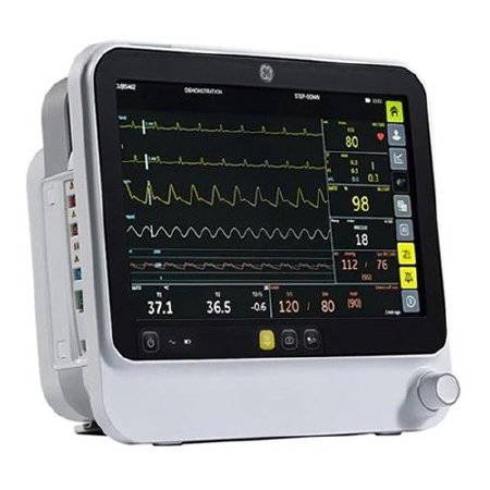 GE Healthcare - Patient Monitor Spot Check and Vital Signs Monitoring ECG, NIBP, Nellcor OxiMax, SpO2 AC Power / Battery Operated - 2099000-004-849128