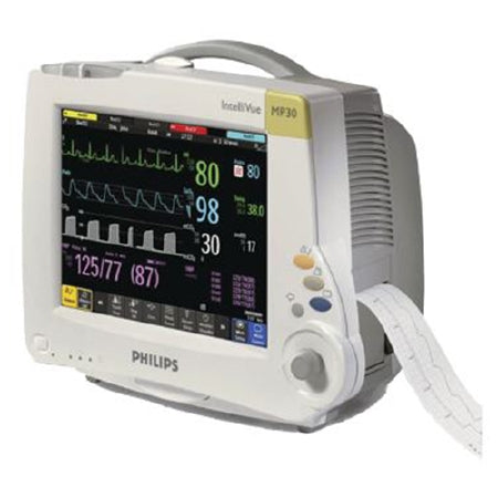 Philips Intellivue MP30 - Refurbished Patient Monitor Monitoring ECG, NIBP, SpO2 Battery Operated - AM-MP30