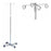 MedSource - IV Pole 4-Hook 5-Leg, Casters,18 lb Aluminum Alloy - Medsource International - MS-47100