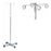 MedSource - IV Pole 4-Hook 5-Leg, Casters,18 lb Aluminum Alloy - MS-47100