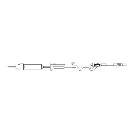 MedSource - Primary IV Administration Set 10 Drops / mL Drip Rate 83 Inch Tubing 2 Ports - Medsource International - MS-83375