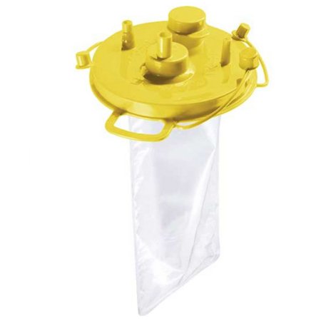 Quick-Fit - Suction Canister Liner 1500 mL Yellow Lid - 1504RBM N