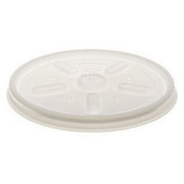 Strauss Paper Co Lid Cup Dart Plastic White 1000/Ca - DART10JL