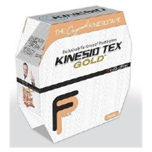National Medical Alliance Tape Kinesiology Kinesio Tex Gold Cotton/Elastic/Acrylic 2"X5.5Yd Adhs Bg 6Rl/Bx - GKT15024FP