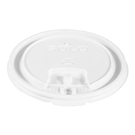 Solo Liftback ’n’ Lock Tab Lids - Drinking Cup Lid Polystyrene, White, Liftback and Lock Tab - Solo Cup - LB3161-00007