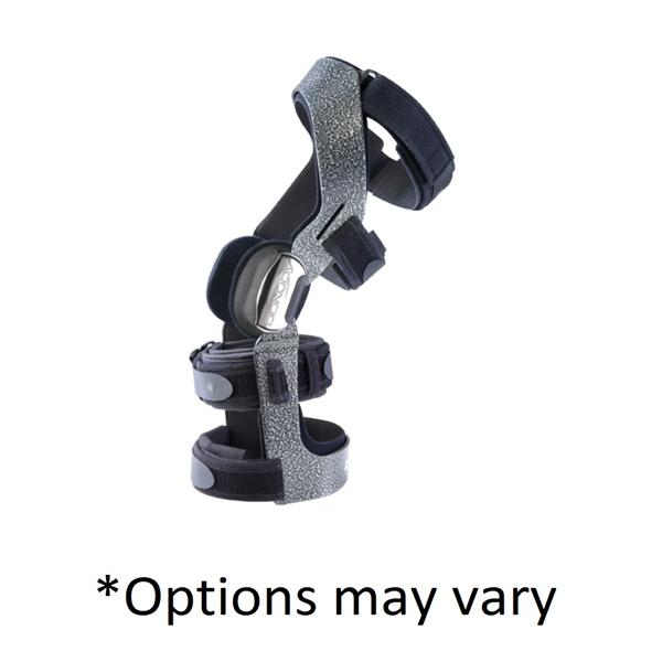 DJO Brace Action Armor Acl Adult Short Knee Aluminum Black Size Large Right Ea - 11-1440-4