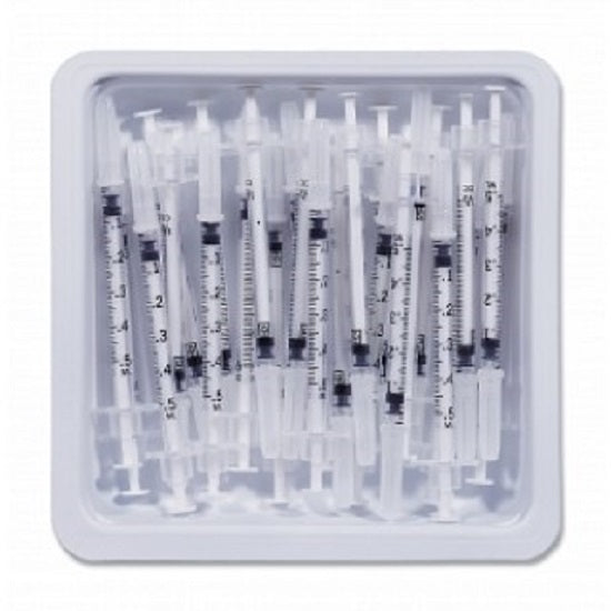 PrecisionGlide Allergy Tray 0.5 mL 27 Gauge 3/8 Inch Attached Needle Without Safety
