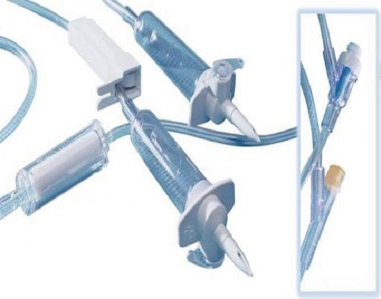 Kawasumi Laboratories IV Set, 60 DPM, 84", Needleless Y Connector
