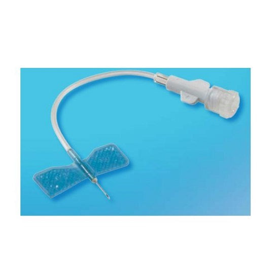 Kawasumi Laboratories Winged Small Vein Infusion, 23GX3/4", 3.5" Tubing - Light Blue