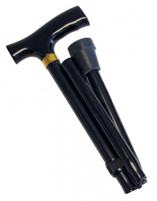 Folding Cane Aluminum Black