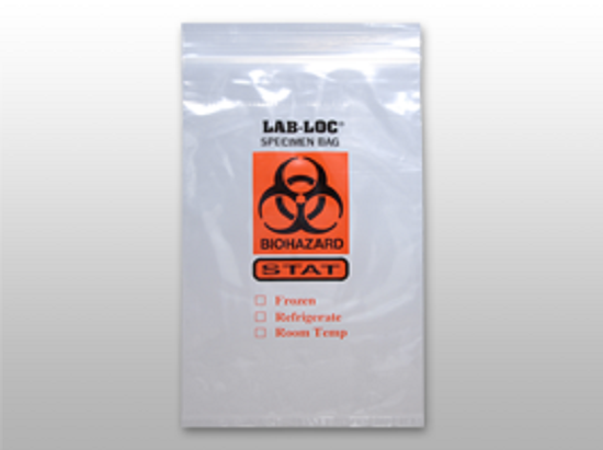 Reclosable 3-Wall Specimen Transfer Bag 