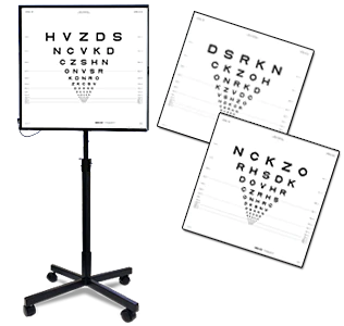 ETDRS - Illuminated Eye Test Cabinet Stand Mount - ESV3000