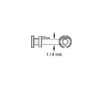Olympus America - Ear Ventilation Tube Paparella 1.14 mm Inner Diameter Ultrasil Silicone Blue - 70240280