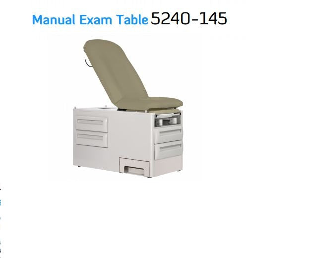 Assembly Kit For 5240 / 145 Exam Table