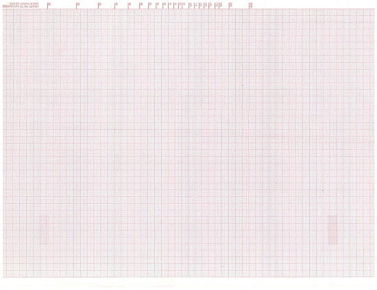 Edan - Diagnostic Recording Paper Thermal Paper 215 mm X 280 mm Z-Fold Red Grid - SE-12P