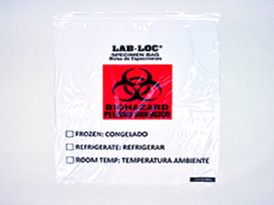 White Opaque Lab-Loc Specimen Bags - Large Size