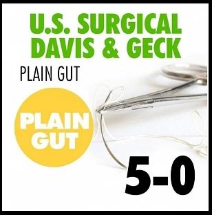 Covidien Suture with Needle Absorbable Uncoated Undyed Suture Plain Gut Size 2-0 30 Inch Suture 1-Needle 48 mm Length 1/2 Circle Taper Point Needle - CG872