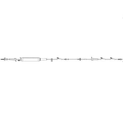 Alaris Pump Set 20 Drops / mL Drip Rate 126 Inch Tubing 3 Ports