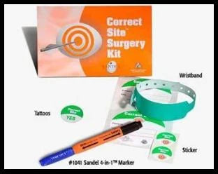 Correct Site Tattoo Small - Skin Marker Green / White Circle 1 Inch Ø NonSterile - 3186
