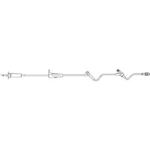 MaxGuard - Primary IV Administration Set 15 Drops / mL Drip Rate 112 Inch Tubing - MX9128