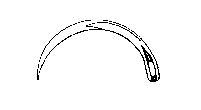 Anchor - Suture Needle 1/2 Circle Taper Point Needle Davis Tonsil Type - 1849DG