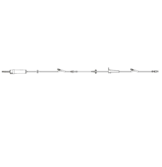 Becton Dickinson Infusion Set 20 Drops / mL Drip Rate 120 Inch Tubing