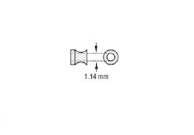 Olympus America - Ear Ventilation Tube Shepard Grommet 1.14 mm Inner Diameter Fluoroplastic - 145003-ENT