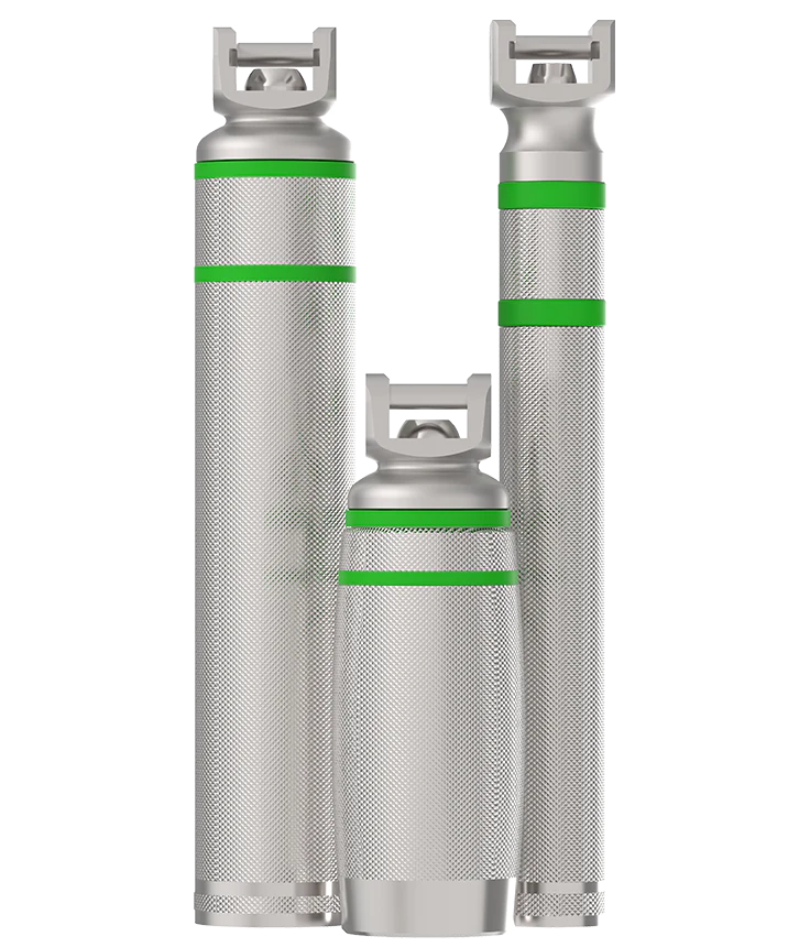 BritePro Max - Laryngoscope Handle Greenline FiberOptic Mini Handle - 040-814U