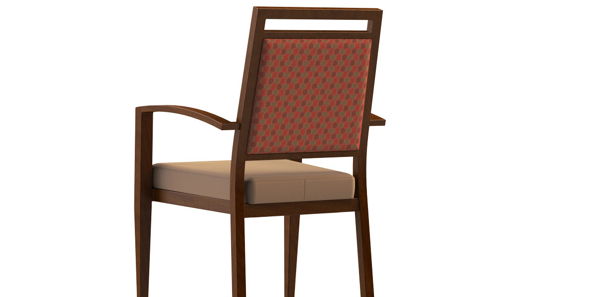 Contessa 300Armed, aluminum dining chair