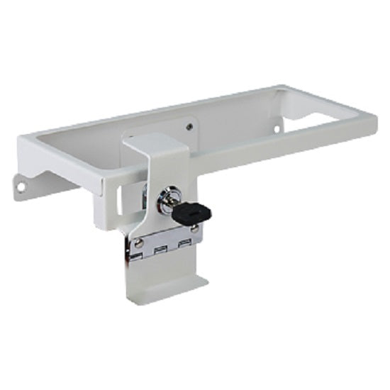 Metal DETECTO Sharps Container Holder with Accessory Rail for Rescue Cart