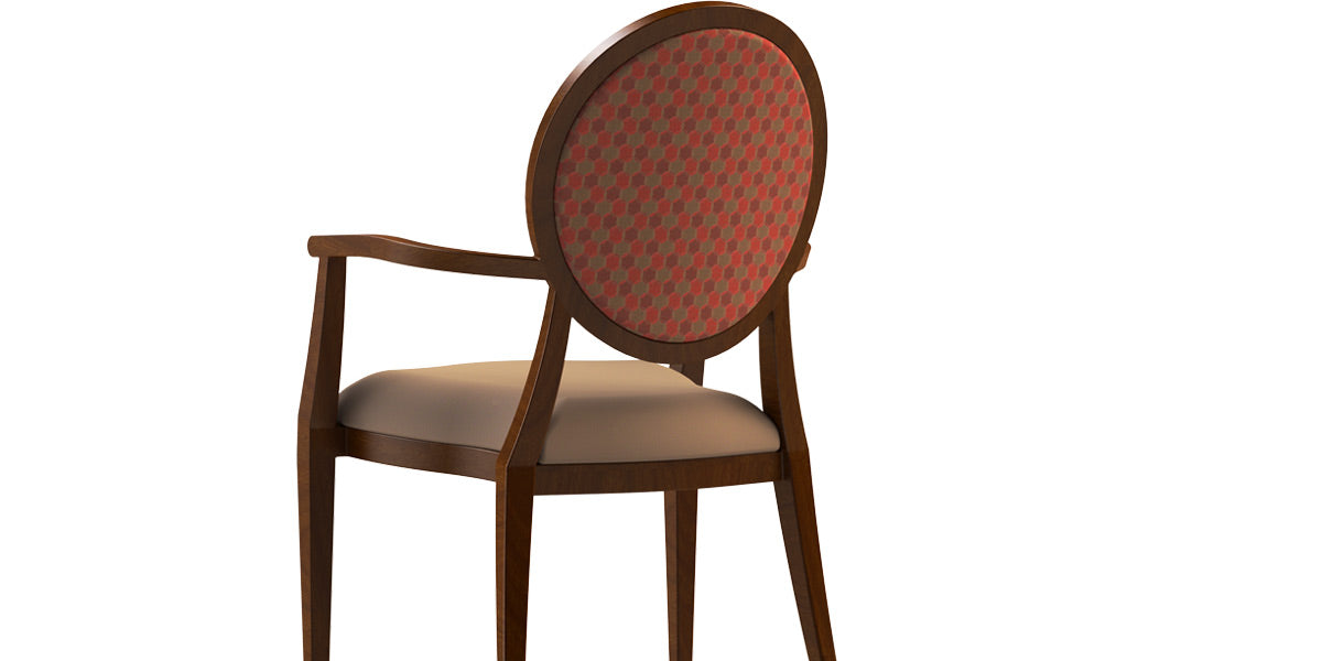 Contessa 200Armed, aluminum dining chair