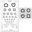 LEA Symbols Proportional Distance Chart
