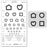 GOOD-LITE - Eye Chart Good-Lite 10 Foot Measurement Acuity Test - 800721