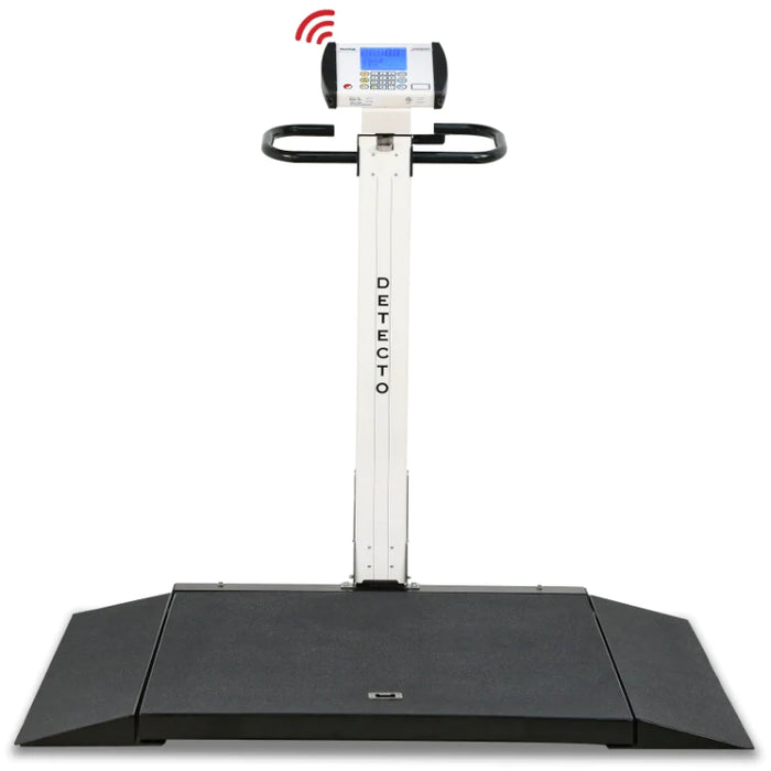 Detecto Scale - Grip Foam Digital Stand-On Sit-Down Scale - 6540-1070