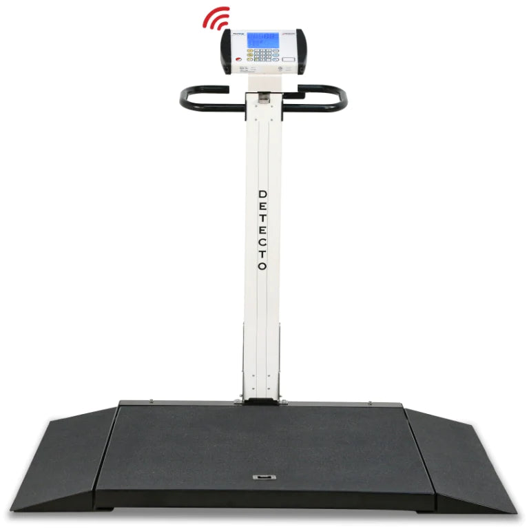 Detecto Scale - Grip Foam Digital Stand-On Sit-Down Scale - 6540-1070