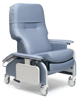 Graham-Field - Clinical Care Drop Arm Recliner Berry Four Tente Swivel Caster, Three Locking Caster - FR566DGH8615