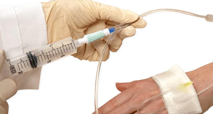 Texium - Bonded Syringe 10 mL Individual Pack Closed Male Luer Tip Closed System Adapter - MY8010