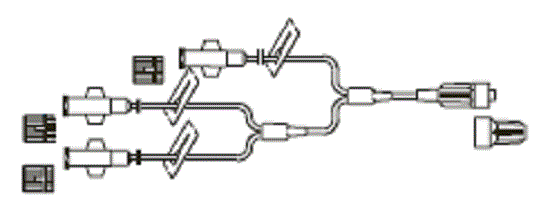 EXTENSION SET, TRIFURCATED MINIBORE FML LL